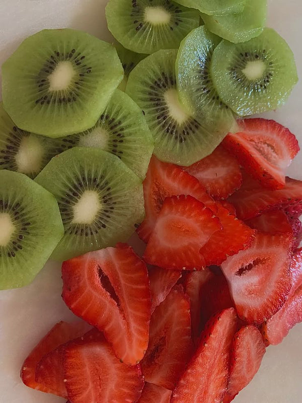 kiwis and strawberries