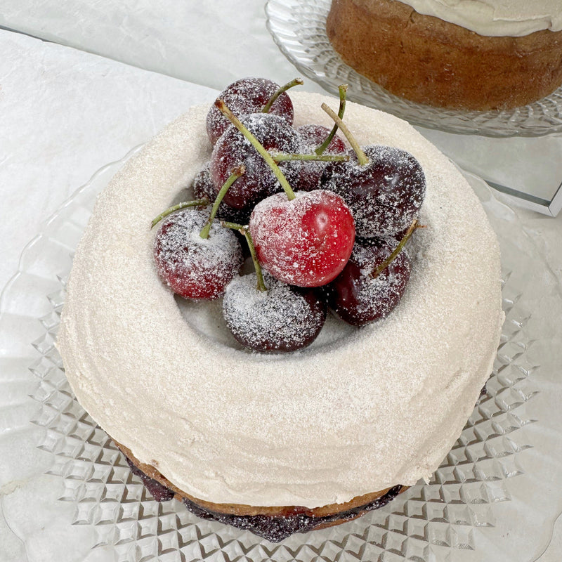 Cherry, Apple, and Cardamom Cake Recipe