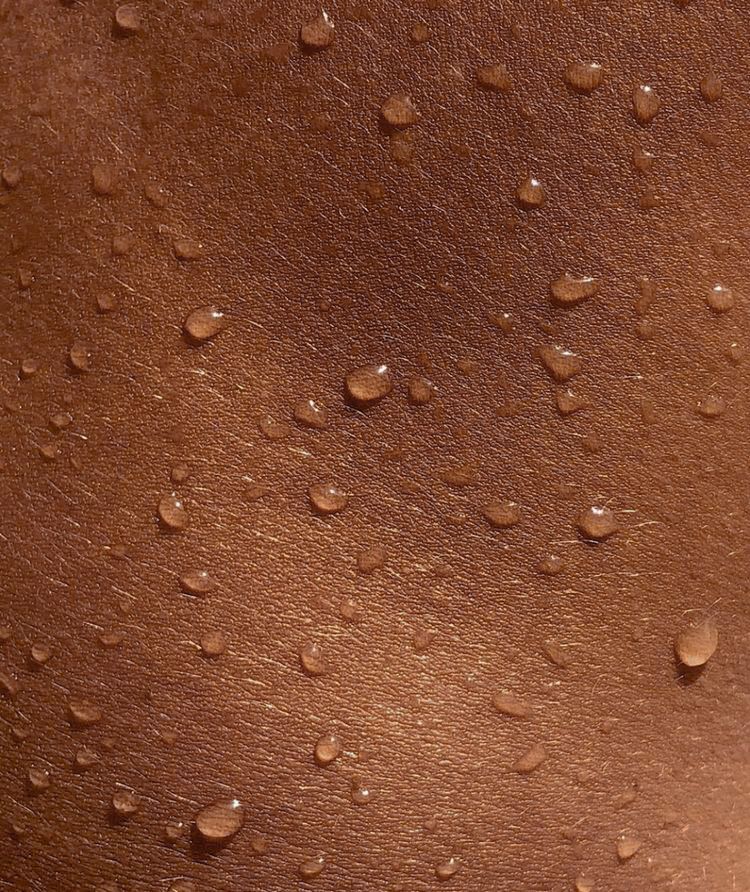 skin with water droplets on it