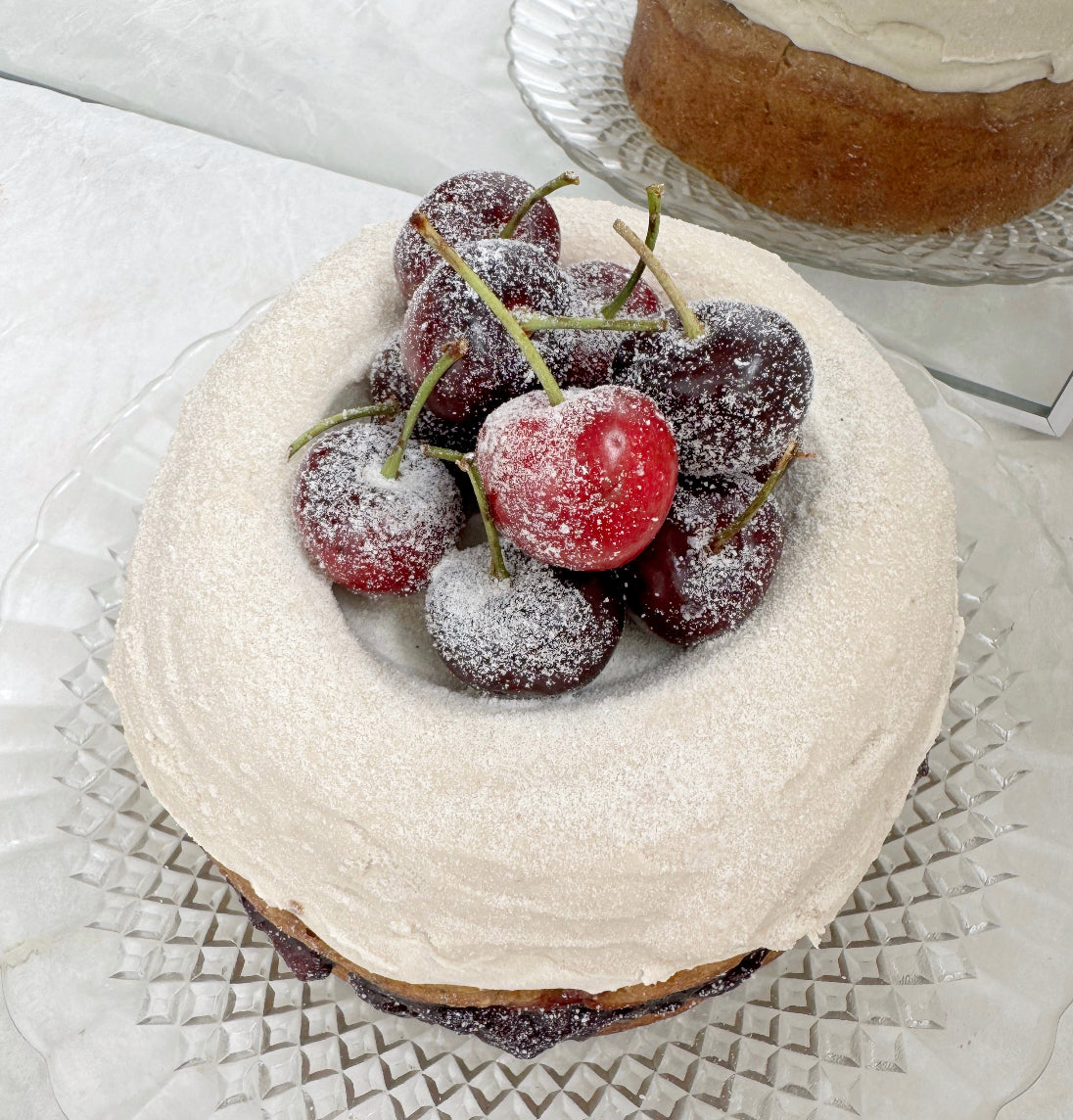 Cherry, Apple, and Cardamom Cake Recipe